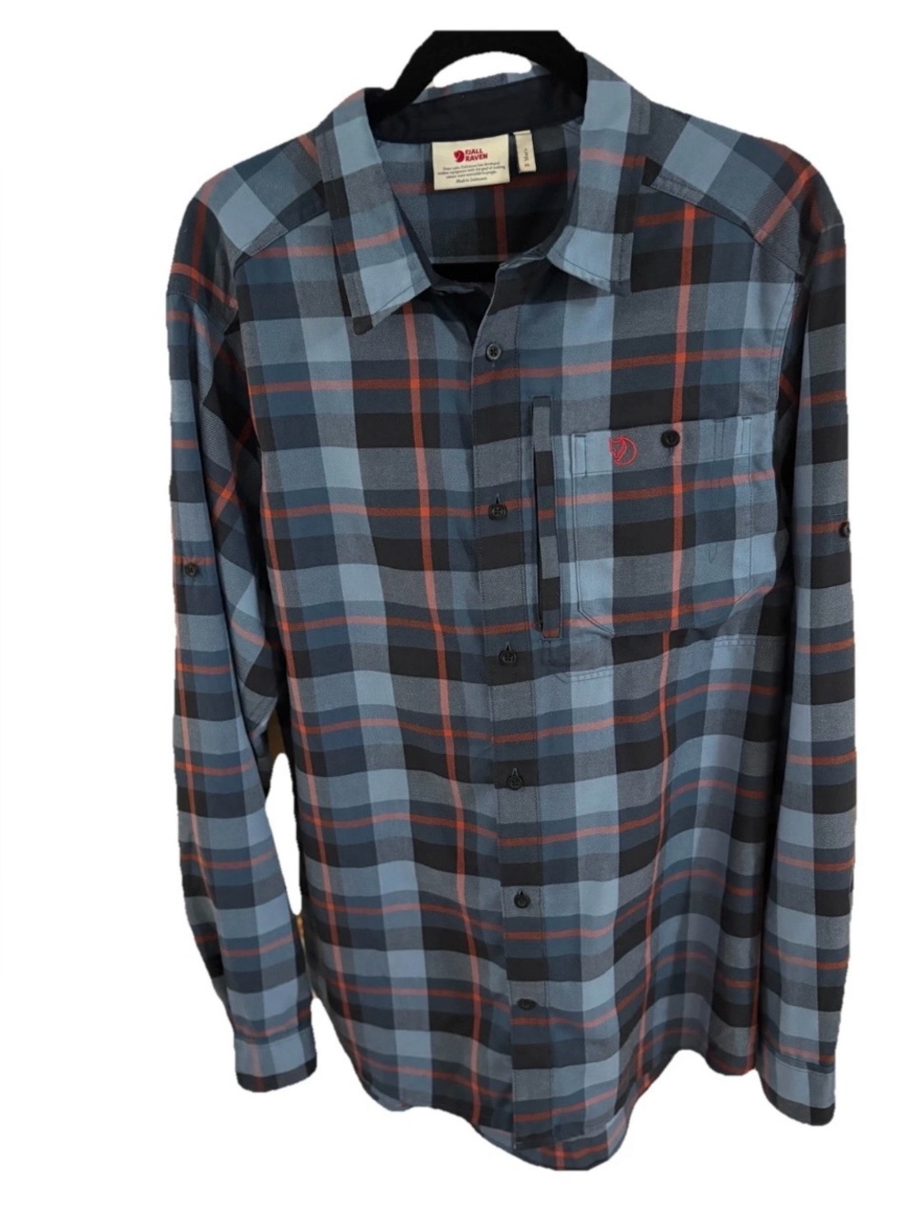 Fjallraven Fjallglim Shirt
Mens XL Plaid Button down
Roll Sleeve Outdoor
Hiking - Picture 2 of 11